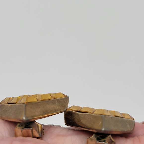 VTG Crown Trifari "Invisibly Set" Rhinestone Clip-on Earrings | SIGNED | HTF - Picture 6 of 9